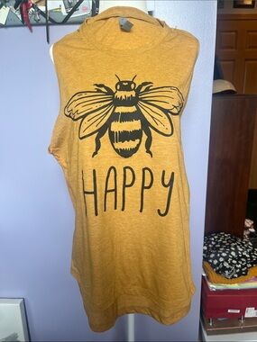 Bee Happy muscle t shirt